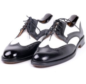 black & white spectator shoes