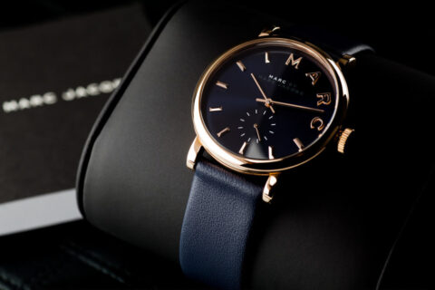 marc jacobs leather watch
