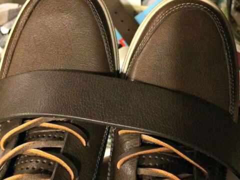 mens casual matching brown belt & shoes